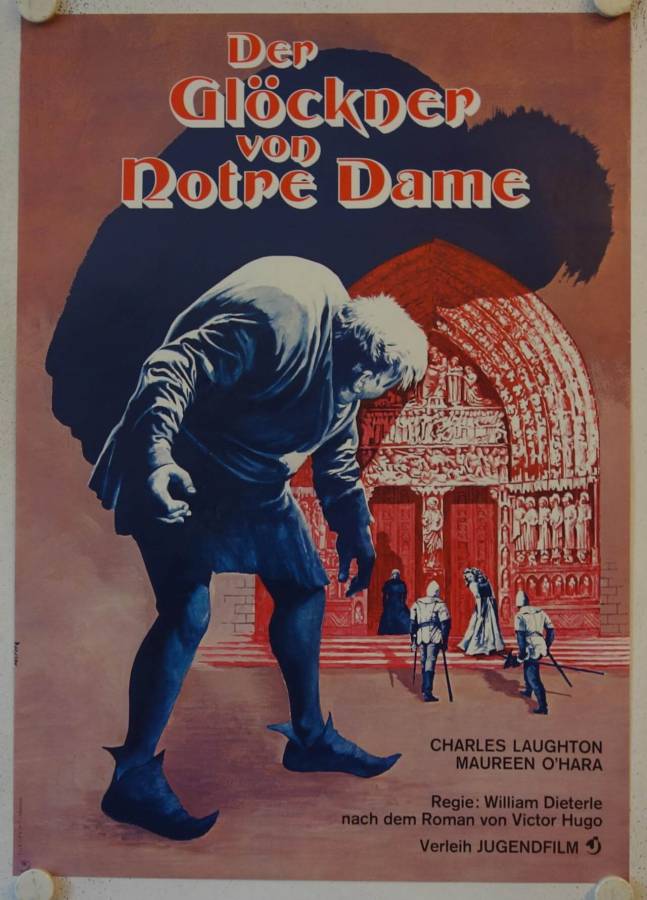 Der Glöckner von Notre Dame originales deutsches Filmplakat (R70s)